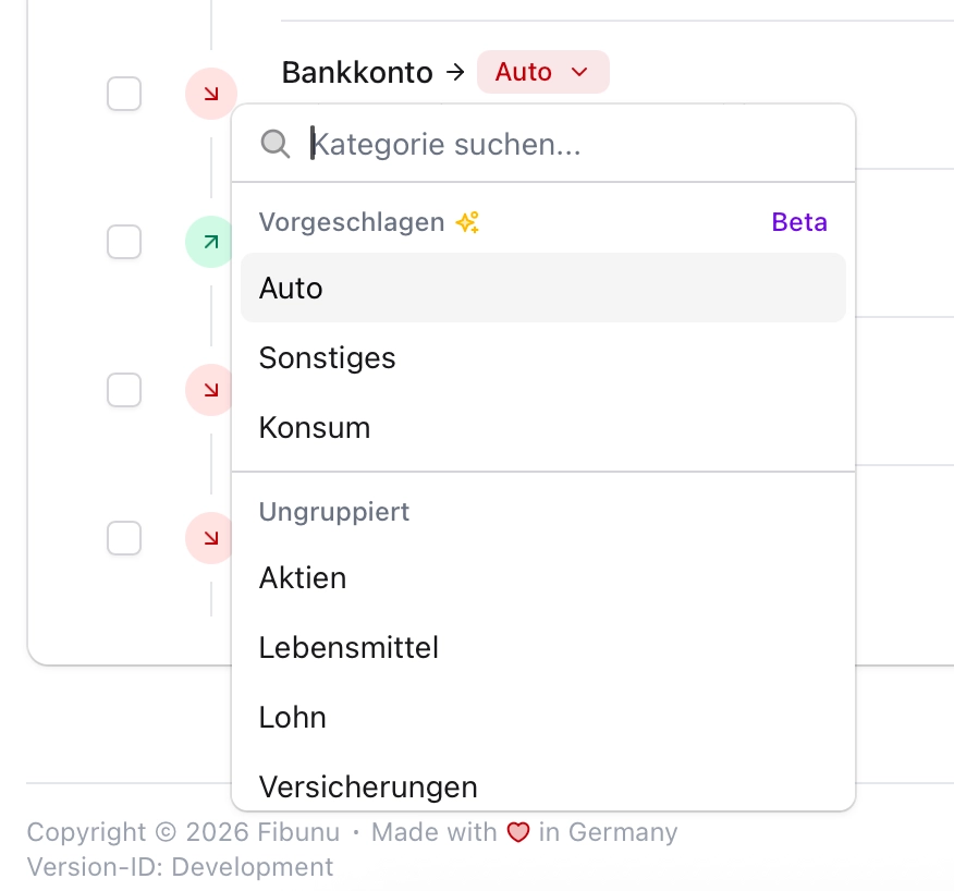 Kategorievorschläge